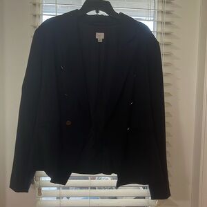 Navy Suit Jacket with gold buttons